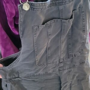 Aerie Charcoal Overalls